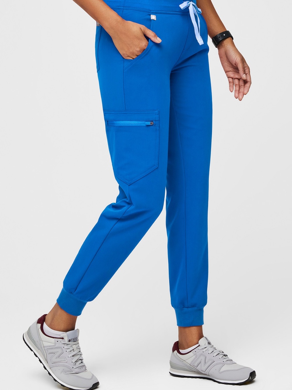 Figs Electric Blue Cargo Jogger Pants